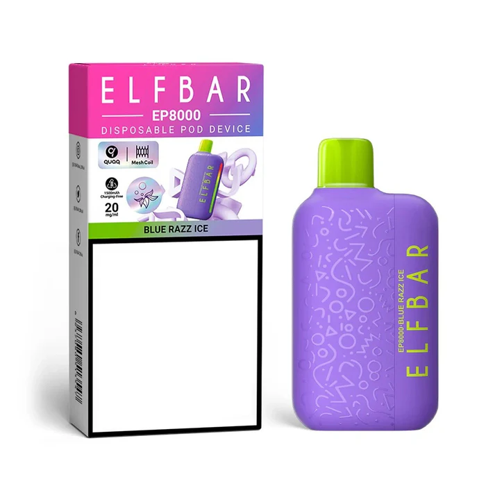 VaporTrail.ae official Elfbar distributor UAE, legal 20mg vape shop Dubai, certified vape online store Emirates - ELFBAR EP8000 2% Disposable Vape