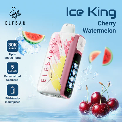Elfbar Ice King 30000 vape, cooling Elfbar device, sleek disposable e-cigarette, icy flavor vape - Buy Elfbar Ice King 30000 puffs Disposable Vape in YOUR CITY-FAST ...