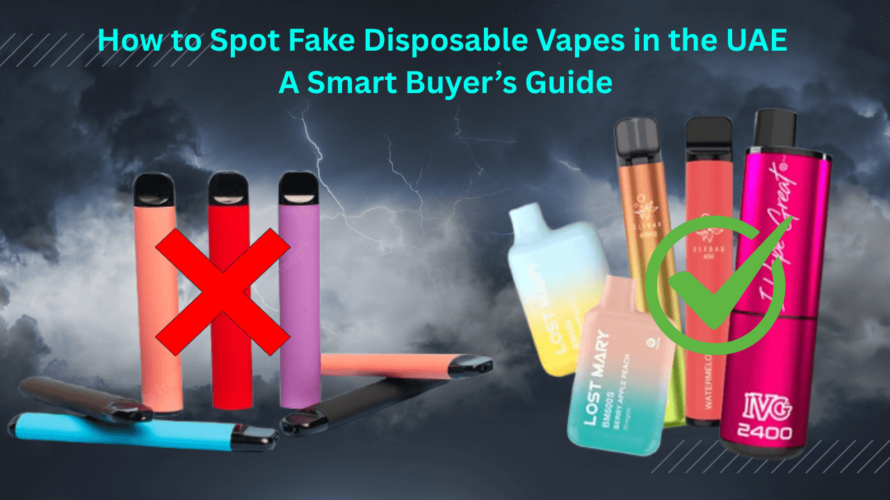 authentic vape products UAE anti-counterfeit, VaporBurst.ae trusted shop - How to Spot Fake Disposable Vapes in the UAE: A Smart Buyer