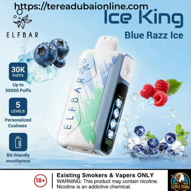 Dubai summer vape showdown, Elfbar Ice King 30000 Waka 25000 comparison, cooling vape solutions Dubai - ELF BAR Ice King 30000 Puffs Adjustable Vape in UAE– Terea dubai ...