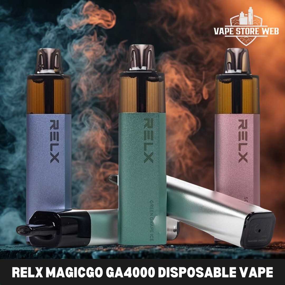 RELX MagicGo GA 4000 compact battery Type-C charging - Relx MagicGo GA4000 Disposable Vape Review - 4000 Puffs