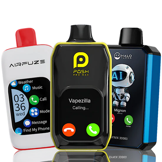 RELX ACE smart HD screen, vape LED display, e-liquid battery indicator, advanced vape user interface - Smart Vapes with Phone Connectivity | Advanced Features