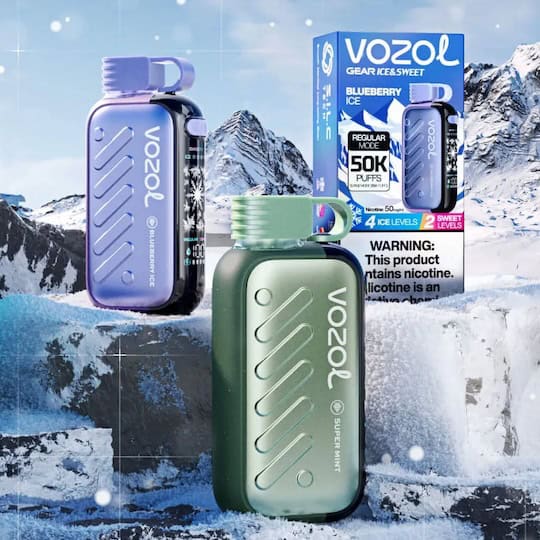 Illegal 50mg nicotine vape warning, counterfeit Vozol Gear, prohibited vape concentration, authentic vape seller UAE - Vozol Gear Ice & Sweet 50000 Puffs Disposable Vape 50MG Dubai