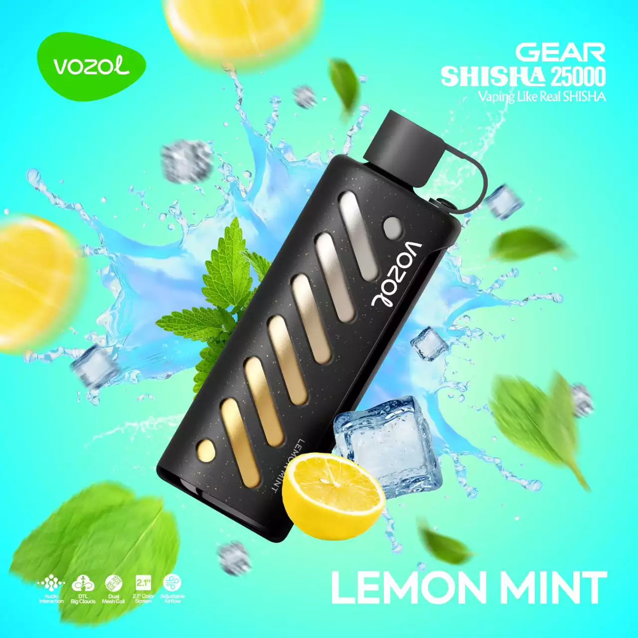 Waka 25000 disposable vape, Vozol Gear 20000 disposable vape, side-by-side vape comparison, dual mesh vape devices - Vozol Gear Shisha 25000 Puffs Dual Mesh 2.1 Inch Screen 25K 0.5 ...