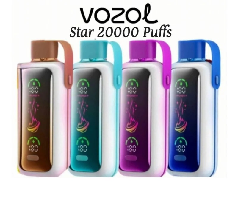 VOZOL smart screen vape display, digital vape battery liquid indicator, electronic shisha smart display - Vozol Star 20000 Puffs Disposable Vape Review in UAE