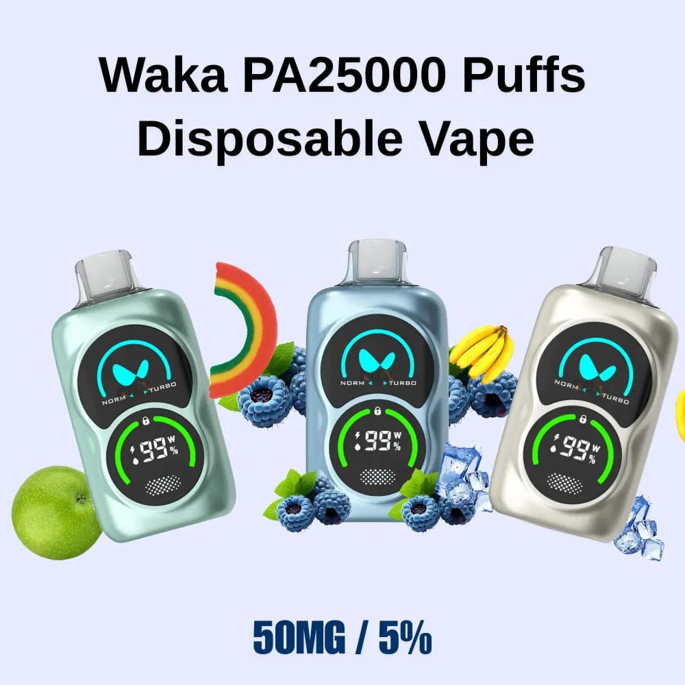 Waka 50000 vs Vozol 25000 vs Relx Ace, vape competition Dubai 2025, premium vape devices UAE - Waka PA 25000 Puffs Disposable Vape - Vapico