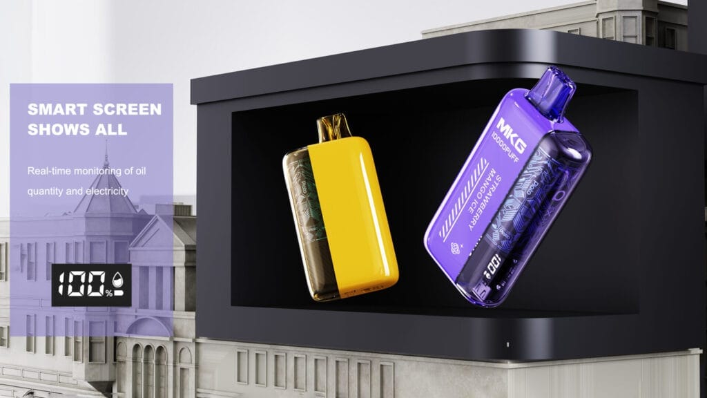 Accurate vape display, real-time e-cigarette data, precise liquid battery indicator, reliable vape screen - Smart digital display vape