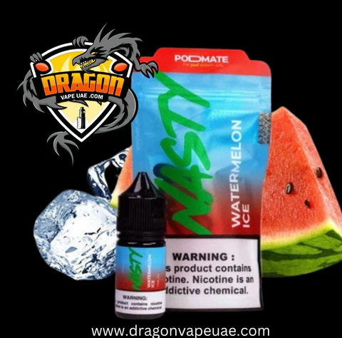 Watermelon Ice vape flavor, Grape Ice e-liquid Dubai trend, popular fruit vape flavors UAE - Watermelon Ice - Nasty Modmate 60ml – Dragon Vap AE
