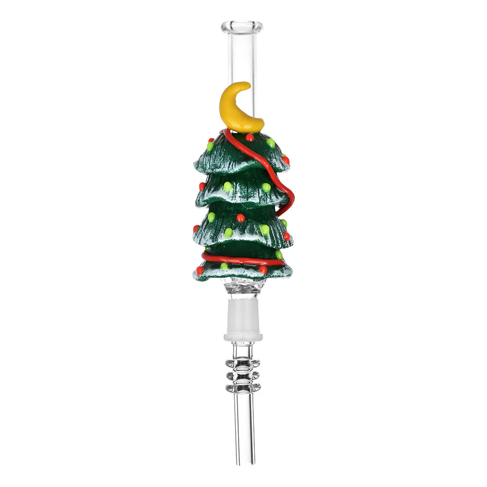 Christmas tree vape, leak-proof vape tank, festive vaping UAE - Christmas Tree Vapor Vessel w/ Quartz Tip - 7 / 10mm F – DankGeek