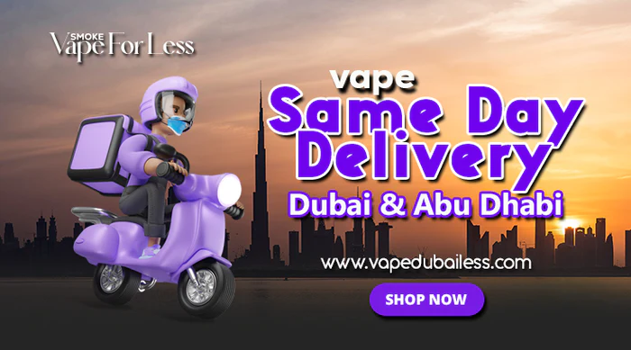 Same day vape delivery Dubai, express delivery UAE, fast vape delivery, delivery driver with vape package - Best Vape Shop Dubai | Vape Abu Dhabi Delivery | Online Vape Shop ...