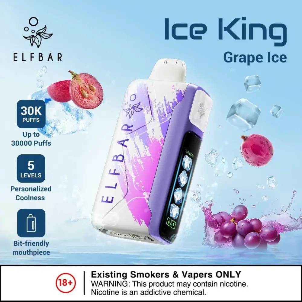 vape age restriction 18+ UAE, legal vaping age Emirates, ID card and vape purchase - Elfbar Ice King 30000 Puffs Disposable Vape | Fast Delivery Dubai &