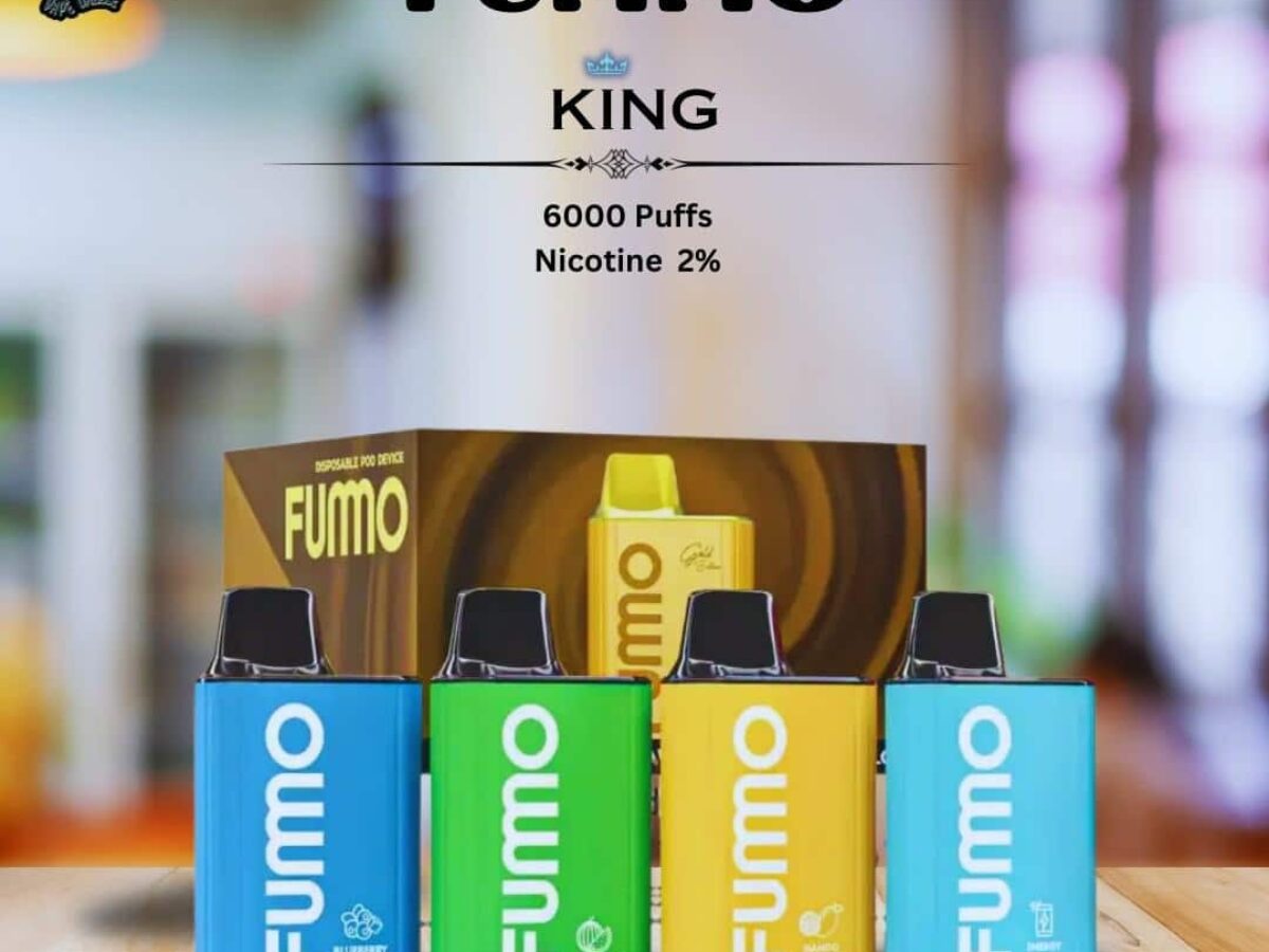 FUMMO King 6000 vape device product shot, popular disposable vape UAE, FUMMO King review - Fumo King Vape 6000 Puffs – Best Price & Delivery Dubai
