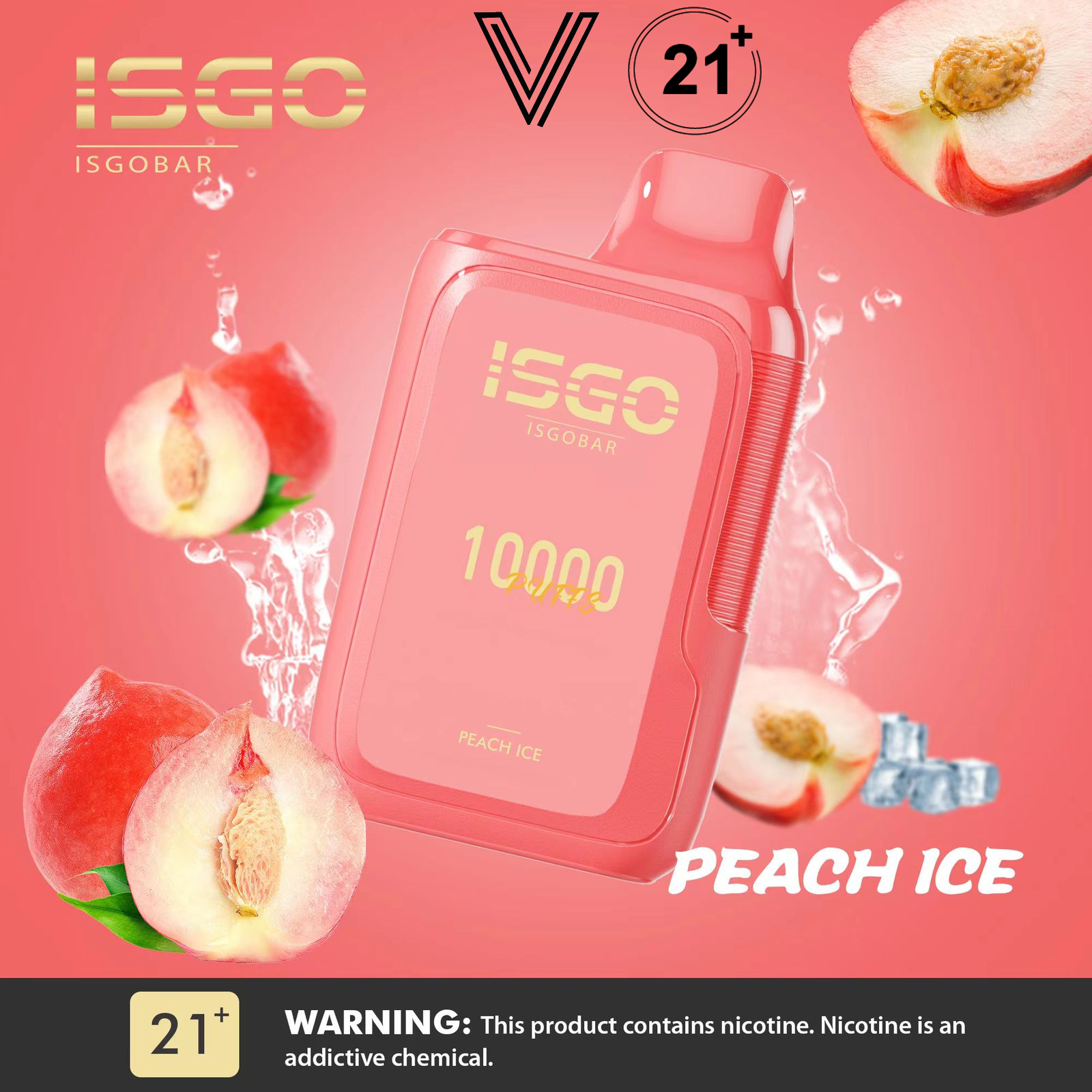 Isgo Bar 10000 practical design, pocket-friendly disposable vape, portable vape for active lifestyle - ISGO BAR 10000 Puffs DISPOSABLE VAPE ||
