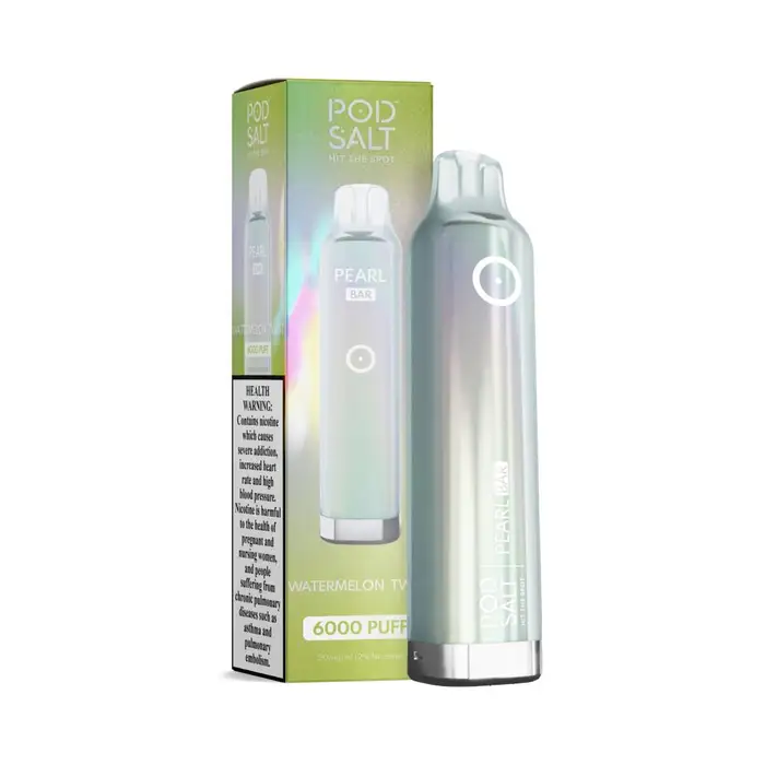 POD SALT Bar 6000 Puffs Disposable Vape product photo, Pod Salt vape device - Pod Salt Pearl Bar 6000 Puffs - Watermelon Twist - Disposable