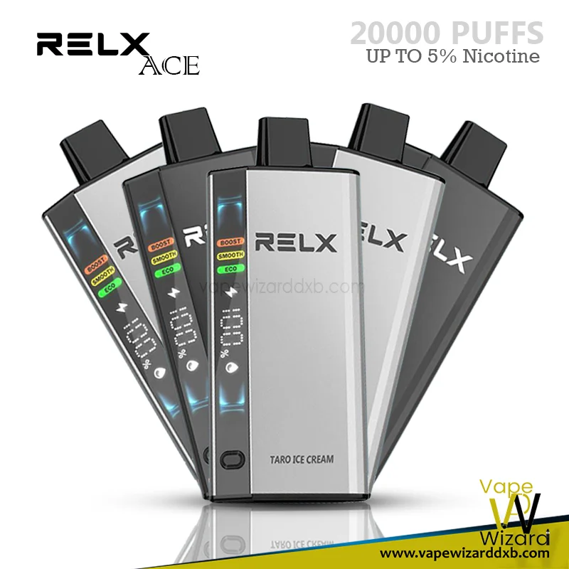 RELX ACE 20000 Puffs disposable vape, futuristic vape device RELX, high-tech long-lasting vape - RELX® ACE 20000 PUFFS - Vape Dubai - Vape Guru Dubai