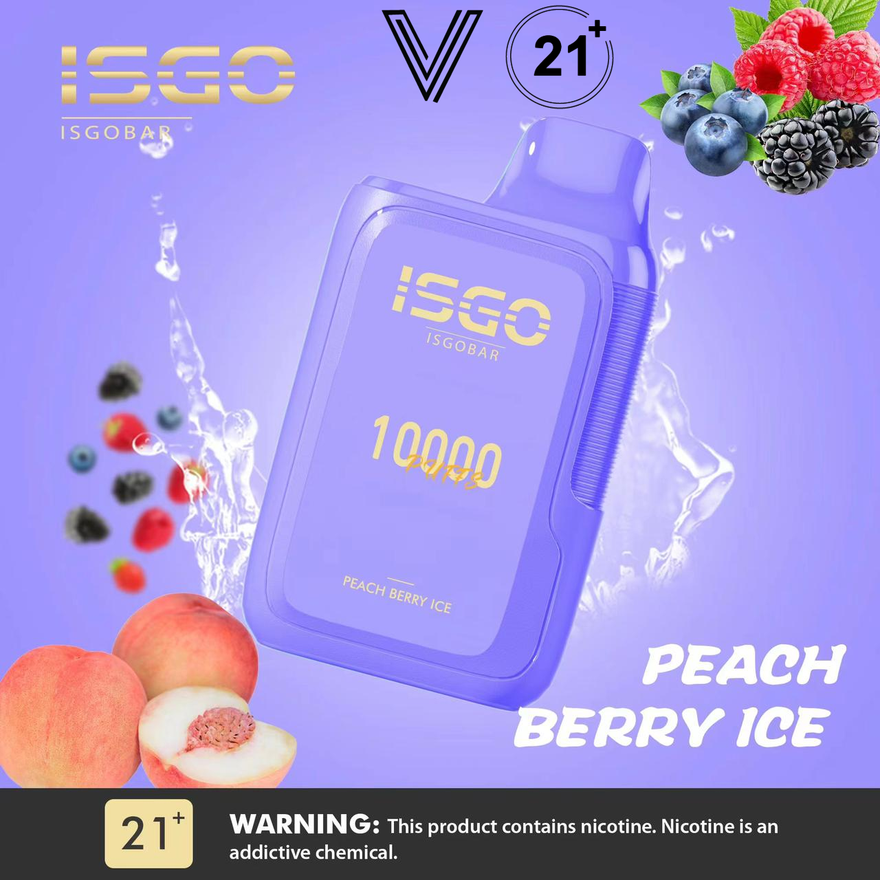 Isgo Bar 10000 Puffs disposable vape, practical vape device Isgo, robust nicotine hit vape - ISGO BAR 10000 Puffs DISPOSABLE VAPE ||