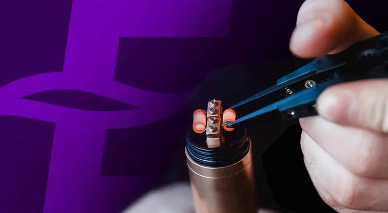 vape mesh coil 1.0ohm, e-cigarette heating element technology, mesh coil closeup - Geekvape Vape Coils