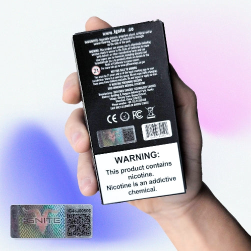 vape authenticity check QR code, anti-counterfeit e-cigarette packaging, genuine vape product verification - Anti Counterfeit - PUFF IGNITE